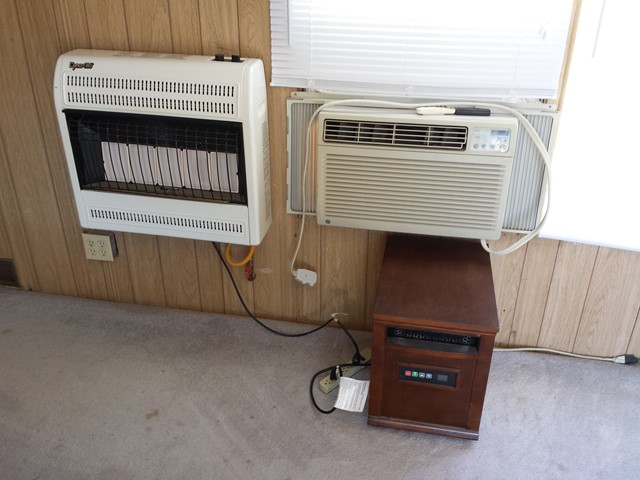 Living area - heaters & AC